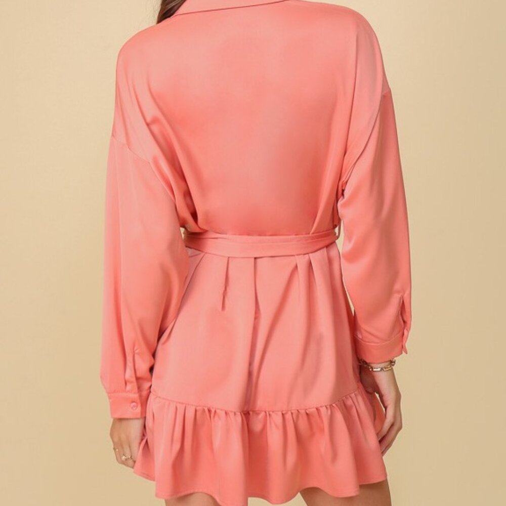 Lumiere Satin Tiered Dress(sold at Nordstrom) Large